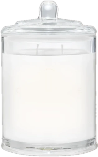 A beige, plain candle